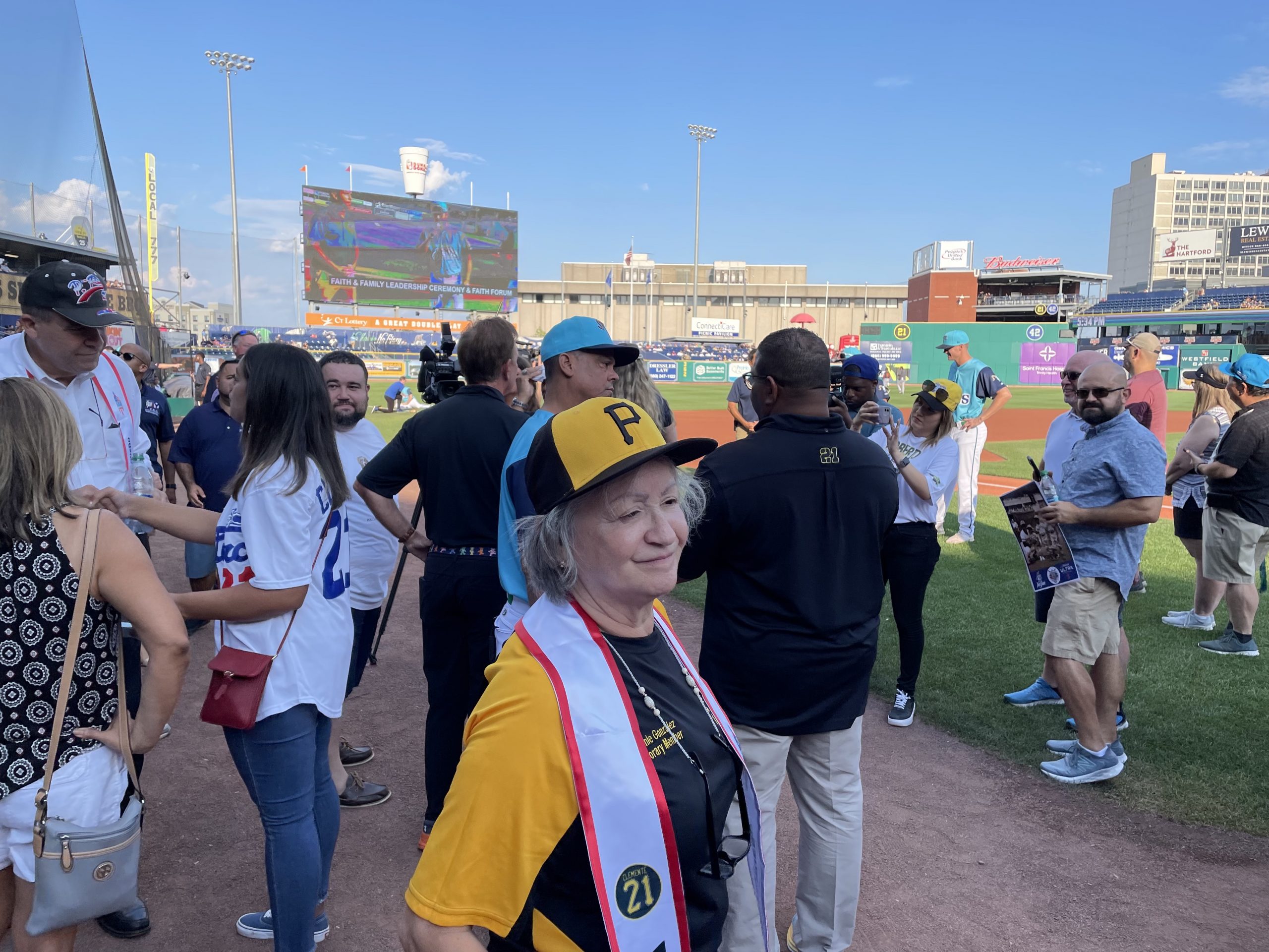 Rep. Gonzalez at a Hartford Yard Goats Game.